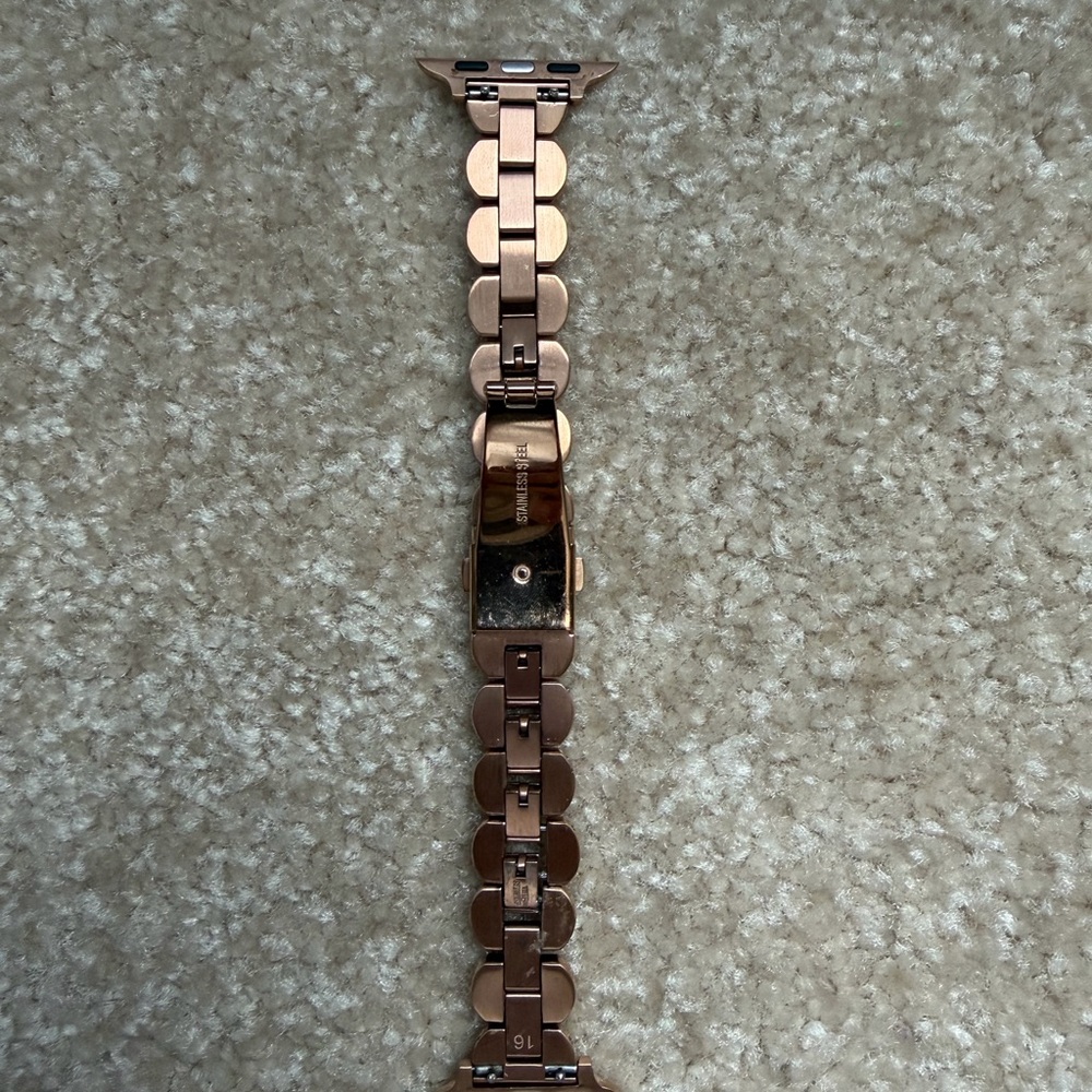Kate Spade Rose Gold Scalloped Watch Band with rhinestones - Picture 8 of 9